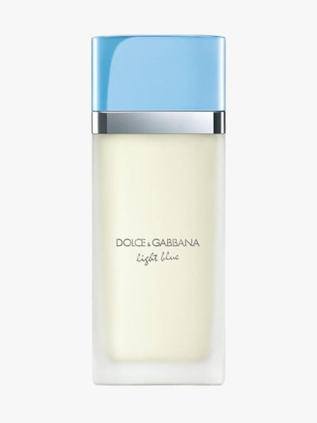 Dolce & Gabbana Light Blue in branded component on a light gray background