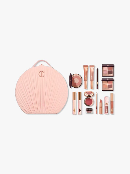 Charlotte Tilbury Pillow Talk Dreams Come True in branded components on a light gray background